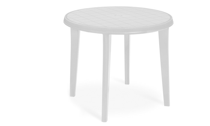 5 כתר: שולחן עגול לגינה דגם ליסה - צבע לבחירה
