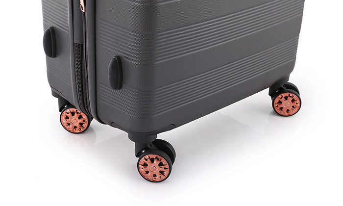 21 סט 3 מזוודות קשיחות SWISS VOYAGE דגם אמסטרדם ותיק איפור תואם - צבעים לבחירה