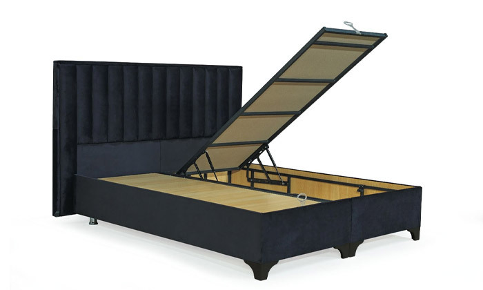 3 מיטה זוגית עם ארגז מצעים Vitorio Divani דגם קונטסה - צבע לבחירה