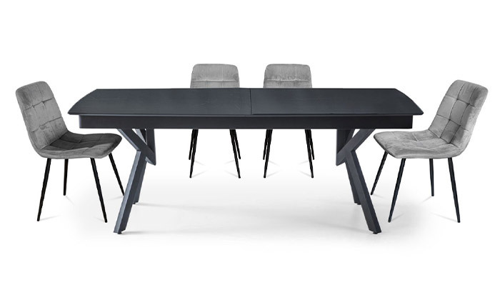 19 שולחן נפתח דגם אייקון ו-6 כיסאות ויטוריו דיוואני - צבעים לבחירה