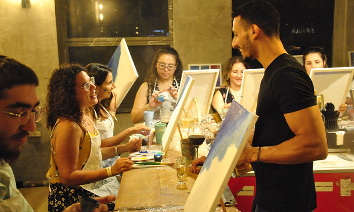 5 אומנות על הבר: השתתפות בסדנת ציור בג'וני בוי, פרישמן תל אביב
