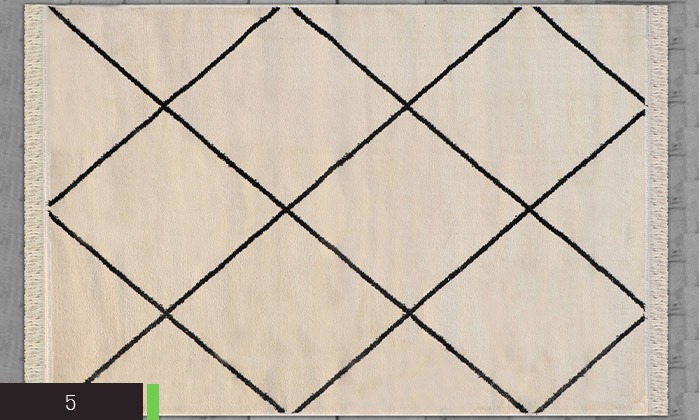 6 שטיח מלבני דגם אורלינס - צבעים וגדלים לבחירה