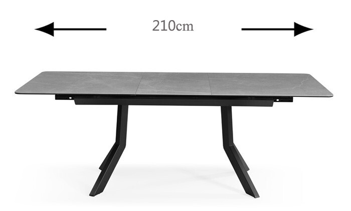 5 שולחן נפתח לפינת אוכל HOME DECOR דגם סרגוסה - אופציה לכיסאות