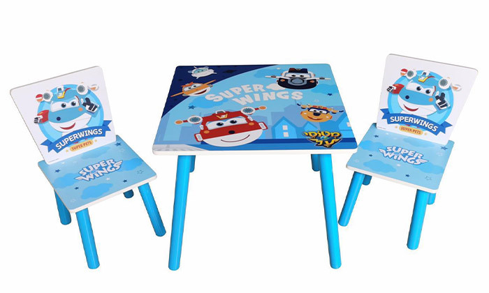 4 סט שולחן וזוג כיסאות ממותגים לילדים - דגמים לבחירה
