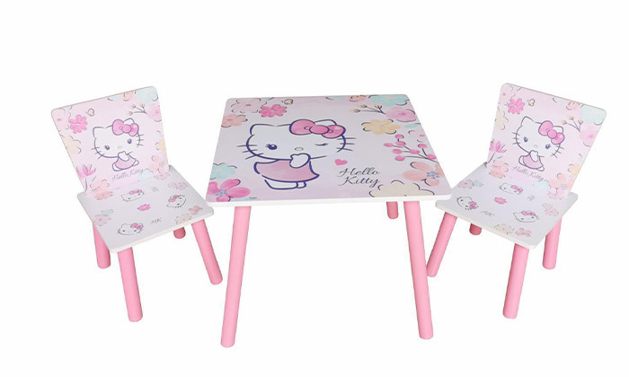 3 סט שולחן וזוג כיסאות ממותגים לילדים - דגמים לבחירה