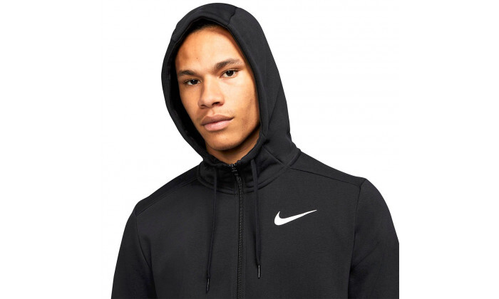 6 קפוצ'ון לגברים נייקי Nike דגם Dri-FIT Full-Zip Training Hoodie בצבע שחור